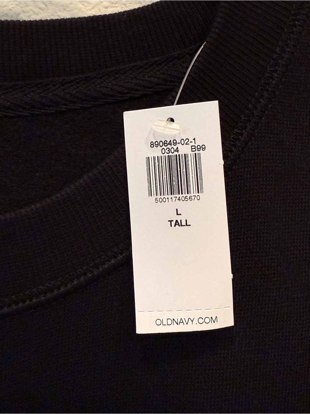 SoComfy Relaxed Tunic Sweatshirt Crewneck Pullover Black Old Navy Large Tall LT - Picture 5 of 10